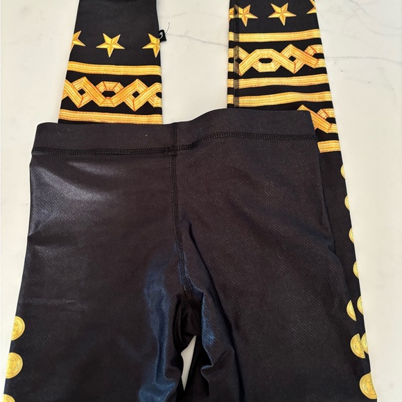 TEREZ•military anchor black leggings small NWT - Picture 3 of 6